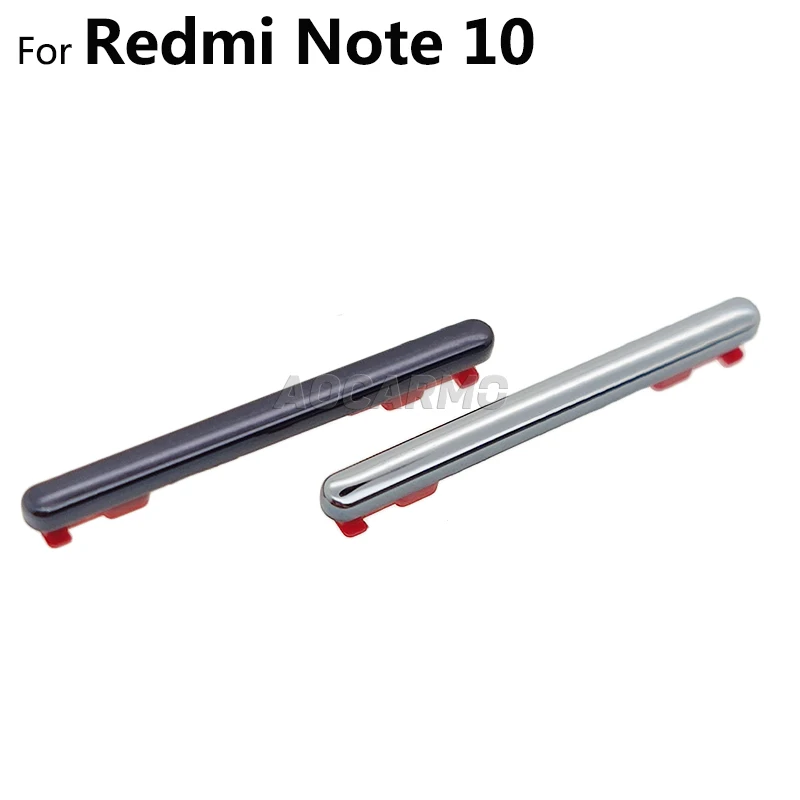 For Xiaomi Redmi Note 10 / Note10 Pro Power On Off Button + Volume Up Down Buttons Side Switch Key Replacement Part phone switch key power volume control button
