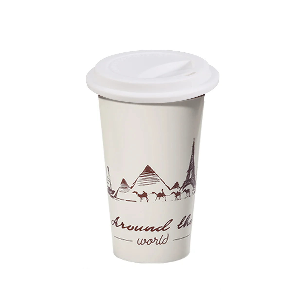 4pcs Silicone Coffee Mug Lids Reusable Travel Cup Covers Coffee Cup Lid