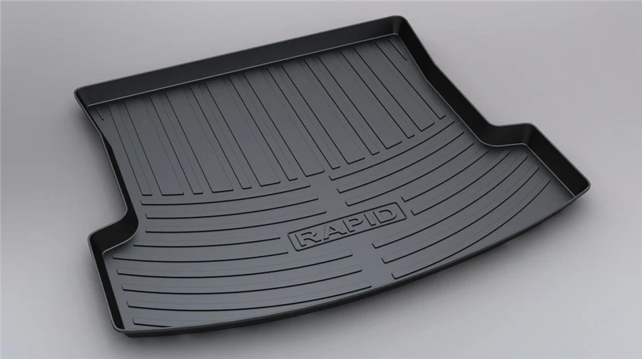 

YJ99 Custom Fit For Skoda Rapid 2013 2014 2015 2016 17 18 19 TPO Car Cargo Rear Trunk Mat Boot Liner Tray All Weather Waterproof