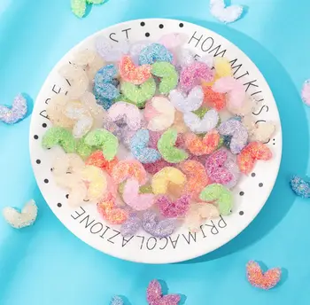 

Kawaii Rabbit Ear Flat back Resin Cabochons Accessories DIY Scrapbooking Decoration Craft Hair Bows Center 16*23mm