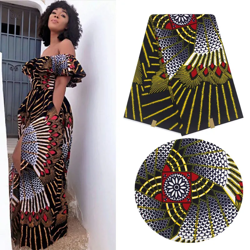 Новое прибытие высокого качества восковой хлопок голландский Африканский вощеная ткань хлопок дизайн восковой ткани для вечерние платья H180424