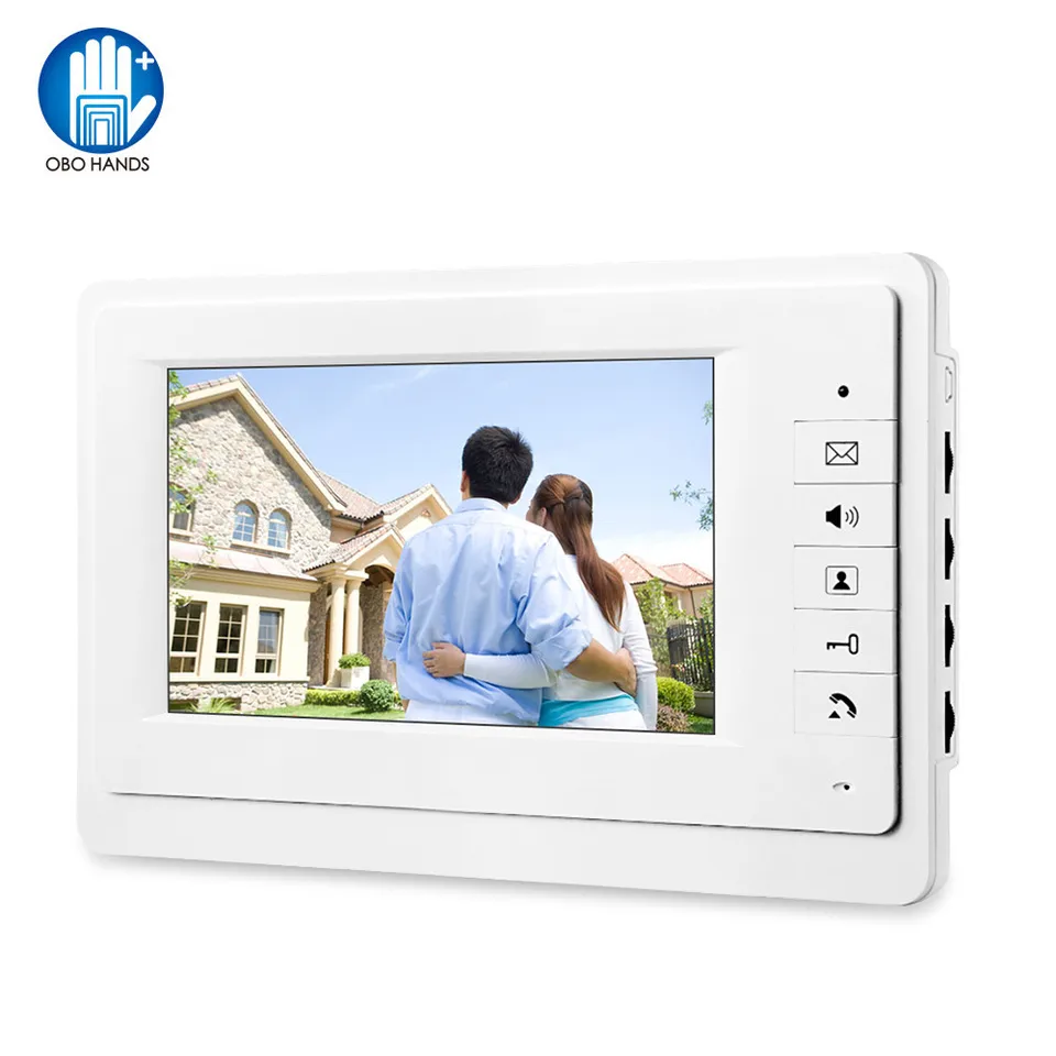 7 Inch Color Video Door Phone Doorbell RFID Access Control Camera System For 2/3/4Unit Multi Apartments Intercom - 30 - View #2
