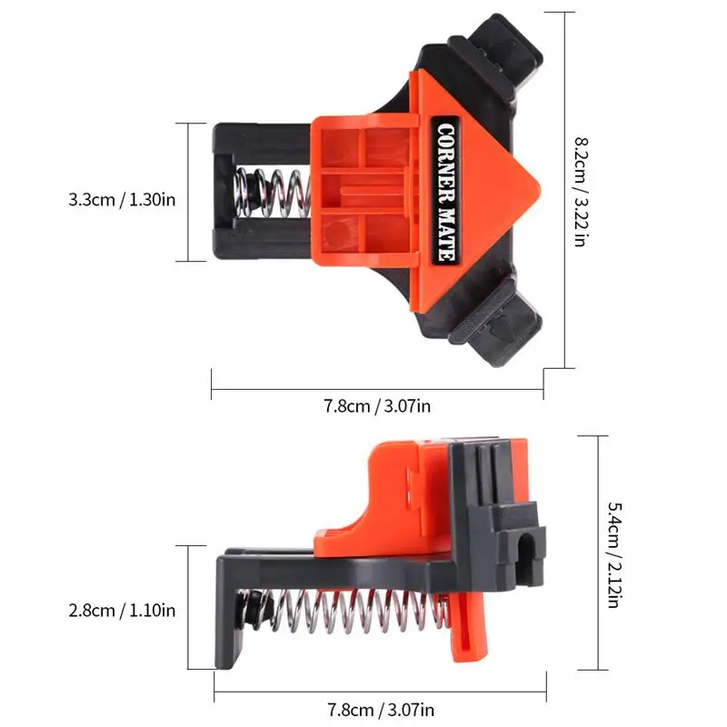 4 шт. Многофункциональный 90 градусов правый угол клип фото рамка угловой зажим Mitre зажимы угловой держатель деревообрабатывающий инструмент