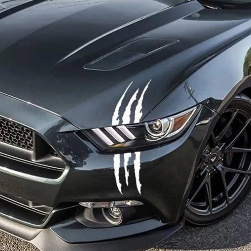 Auto Car Sticker Reflective Monster Claw Scratch Stripe Marks Headlight  Decal Car Stickers - AliExpress