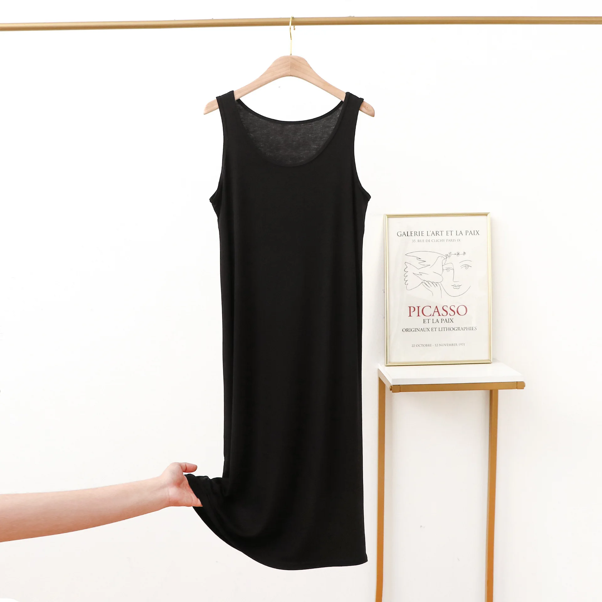 Modal Sleepwear Women Sexy Sleeveless Vest Dress New Comfortable Nightdress Female Loose Lounge Wear Nightgowns Bottoming Shirt