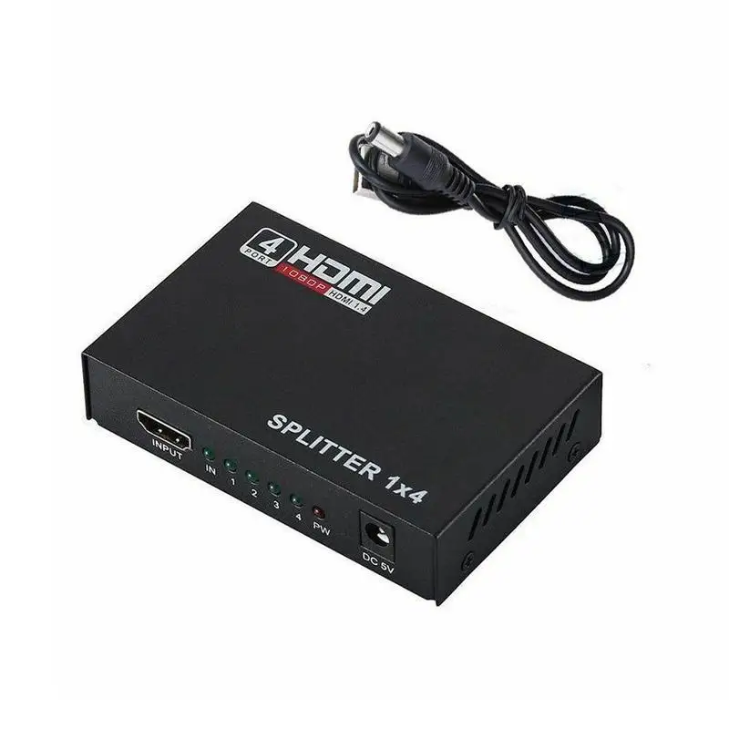 4 порта 4K* 2K 1080P Переключатель HDMI Переключатель Селектор 1x4 DVD для HDTV проектор мультимедийный разветвитель HD коробка ультра PS4 PS3 M5Y1