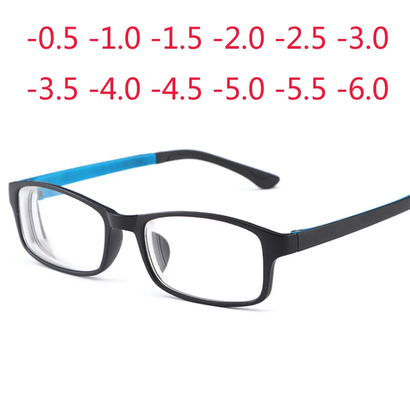 

-0.5 -1.0 TO -6.0 Diopter Plastic Myopic Glasses Student Myopia Glasses Women Men TR90 Ultralight Eyewear Shortsighted Glasses