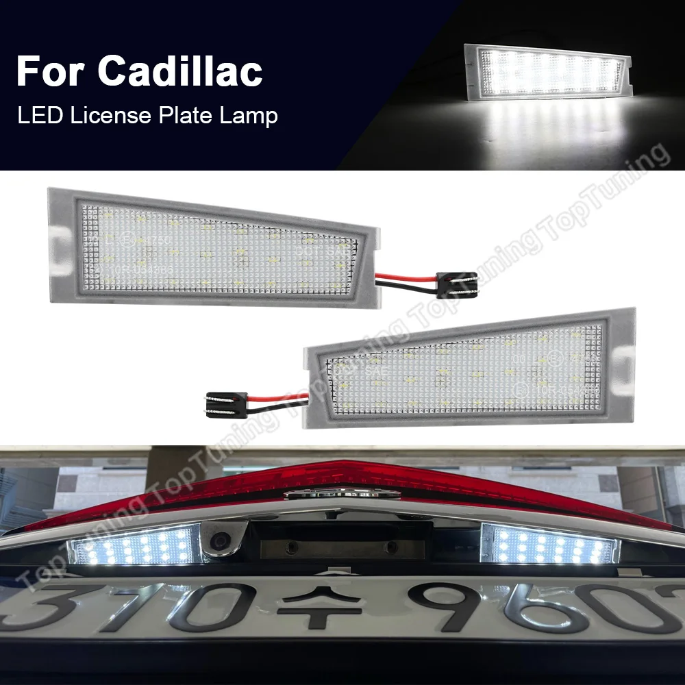 

2PCS Canbus For Cadillac CTS Sedan 2008 2009 2010 LED License Plate Lamp Auto Number Plate Light Error Free