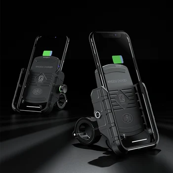 

For Samsung Sony IPhone LG Stand Car Phone Bracket Wireless Car Charger 15W High Power Fast Charge Motorcycle Electric Bracket