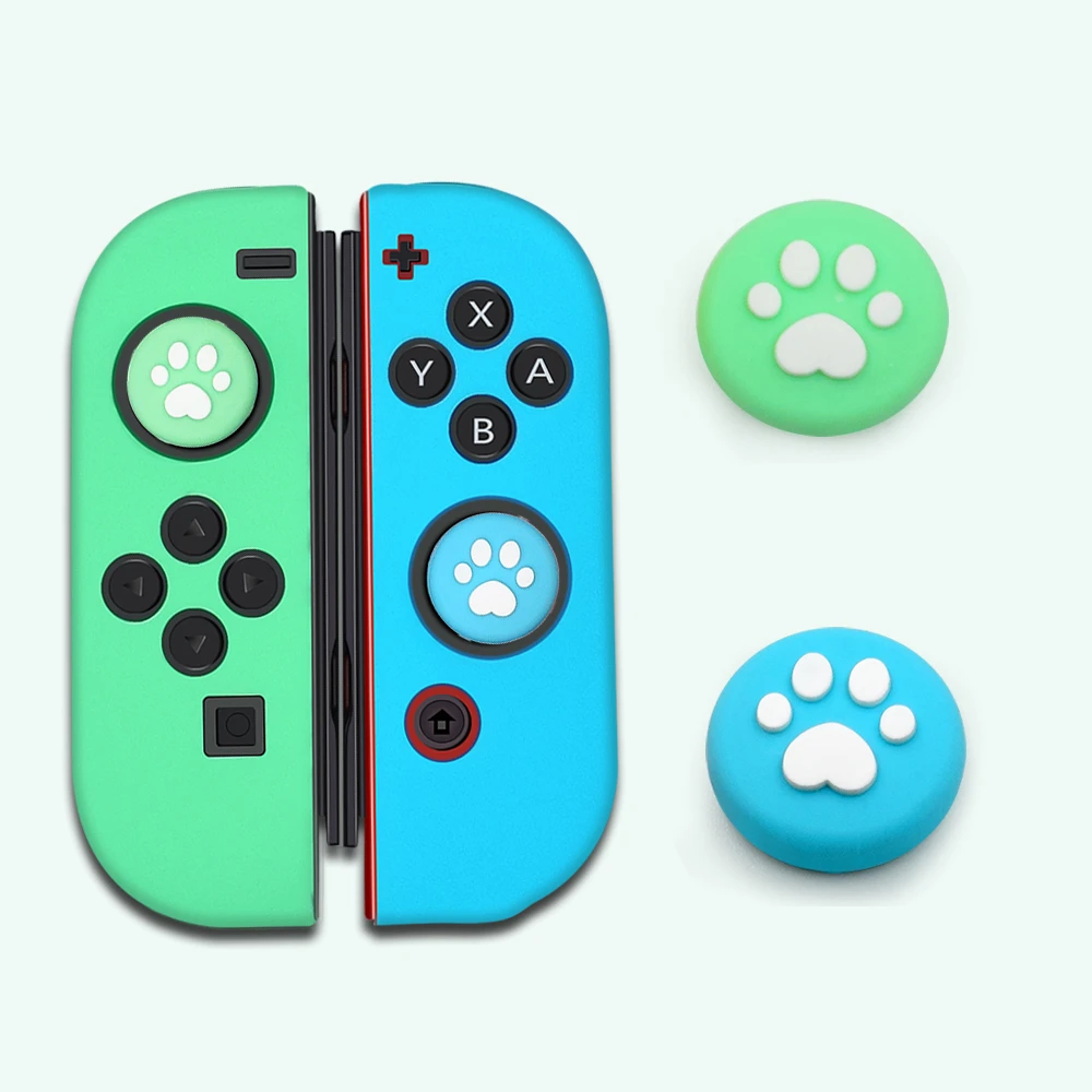 Nintend Switch Animal Crossing Controller Cover Joystick Joycon Case Silicone Rubber Skin For Ns Cat Paw | Электроника