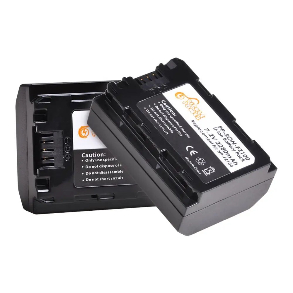 2280 Mah Np-Fz100 Npfz100 Batteria Per Sony Np-Fz100, Bc-Qz1, Sony A9, A7R Iii, A7 Iii, A6600