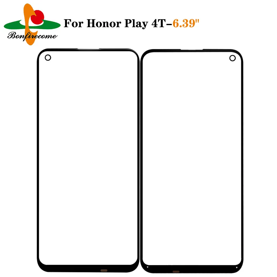 

10Pcs\lot Outer Screen For Huawei Honor Play 4T AKA-AL10 Front Touch Screen Glass Outer Lens Replacement