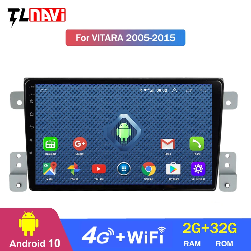 4G Lte 2G RAM 9 дюймов Android 10 для 1Suzuki Grand Vitara 3 2005 2015 автомобильное радио мультимедийный