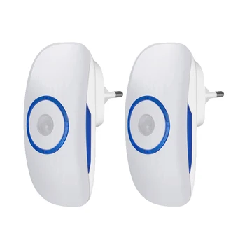 

2Pcs AC 80-260V 3.6W LED Body Motion Sensing Bright Night Lighting Auto Human Induction Sensor Lamp Lights EU PLUG