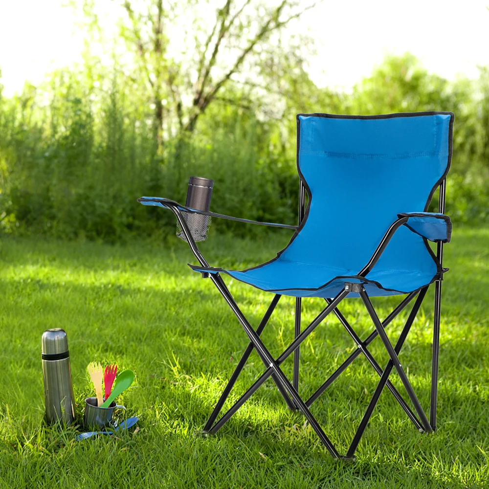 

Light Outdoor Fishing Camp Chair Folding Small Size Chair Camping Hiking Chair Seat Stool Small Camp Chair 80x50x50 Blue