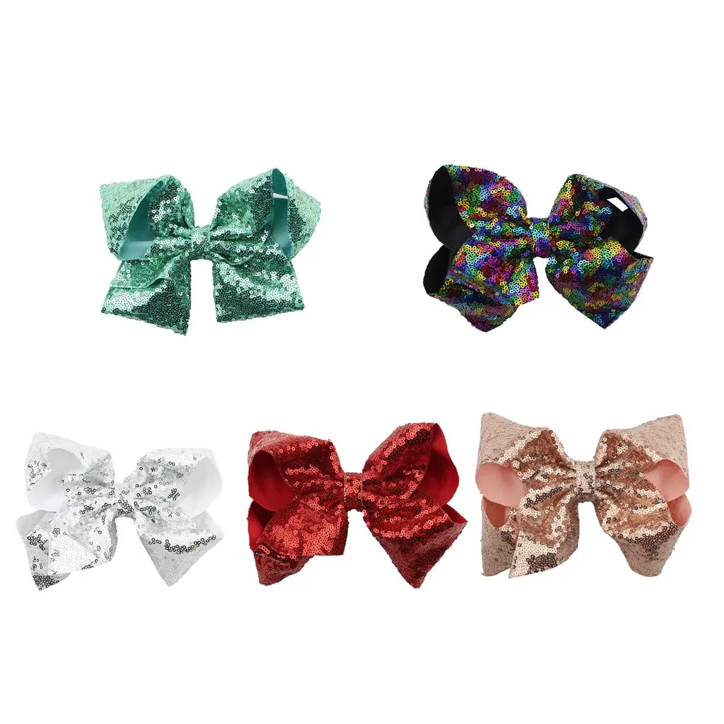 NO.4 5 шт./компл. со стразами для заколки для волос Grosgrain ленты шпилька-бант зажимы типа «крокодил» бант для волос для девочек заколка для волос - Цвет: NO.4