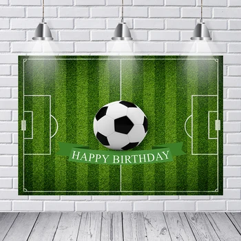 

Sports Football Soccer Field Birthday Party Wall Photographic Backdrops Custom Photography Backgrounds for Photo Studio