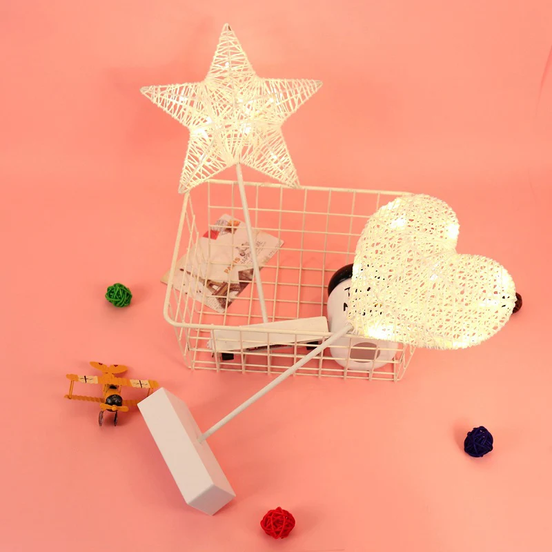 

2019 Hot LED Rattan Small Table Lamp Modeling Lamp Home Room Desktop Ornament Decorative Lighting Eye-protect I88