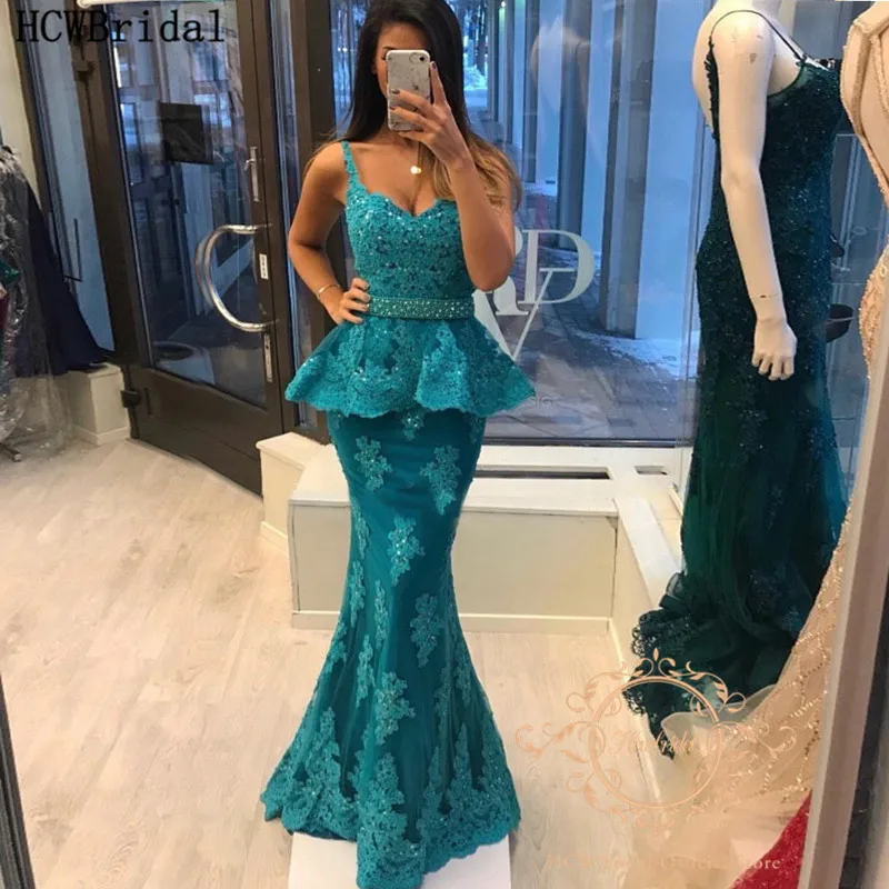 

Abendkleider Long Mermaid Evening Dress New Design Beaded Sashes Elegant Lace Prom Party Dresses Custom Made Robe De Soiree