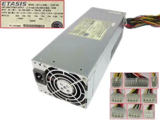 

ETASIS EFAP-552 REV: серверный блок питания 550 Вт