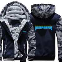 Husaberg Hoodies Camouflage sleeve Pullover Winter Jacket Husaberg Motorcycle Sweatshirts Long Sleeve Coat 1