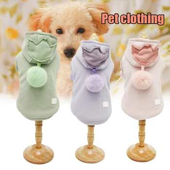 

Flannel Dog Jumpsuit Winter Dog Clothes Small Puppy Coat Pets Outfits Hoodie Warm Cute VJ-Drop