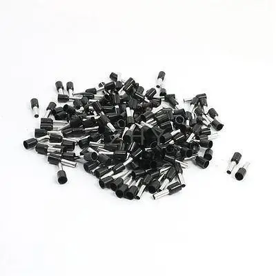 

190Pcs E4009 12AWG Wire Black Plastic Sleeve Pre Insulation Ferrules Terminals