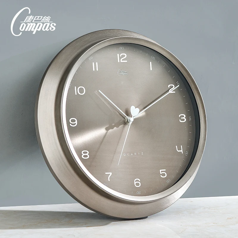 

Nordic Silent Wall Clock Modern Design Metal Round Creative Wall Clock Creative Living Room Zegar Scienny Home Decoration JJ60WC