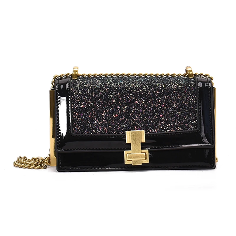 

191214 iVog New Arrival Everyday Female Small PU Fashion Messenger Crossbody Handbag Chain Hand Bags for Women 2019