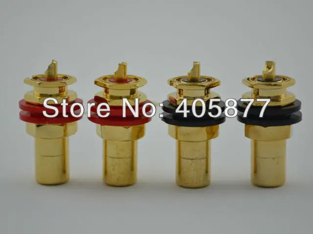 

4pieces Gold Plated RCA socket FEMALE CONNECTOR