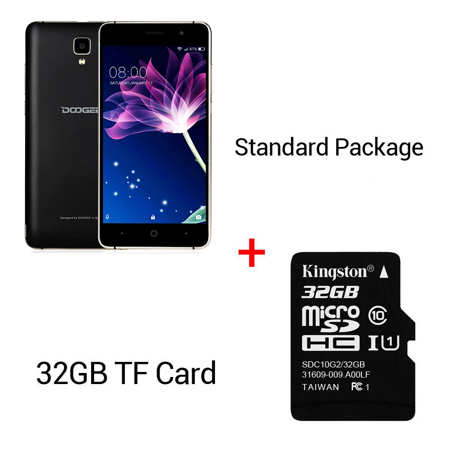 Сейчас DOOGEE X10s мобильные телефоны 5,0 дюймов ips 8 Гб Android6.0 смартфон Dual SIM MTK6580 5.0MP 3360 мАч WCDMA GSM мобильный телефон - Цвет: Black n 32GTF Card
