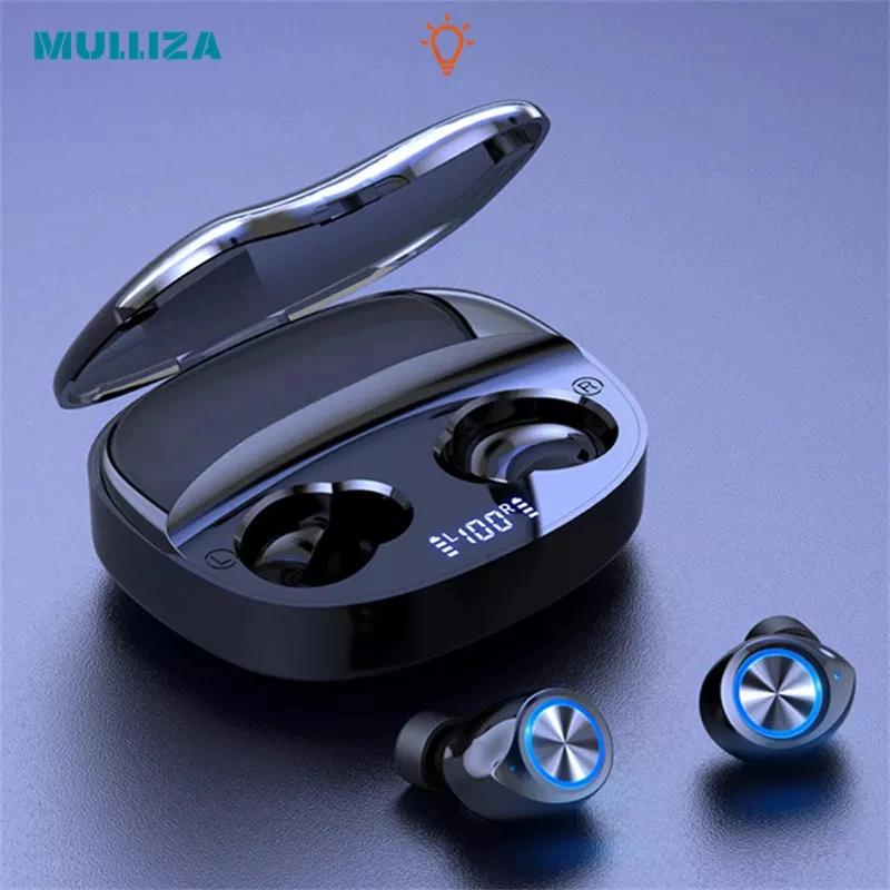 

Digital display wireless sports Bluetooth headset binaural HD call Android Apple LED display with long service life