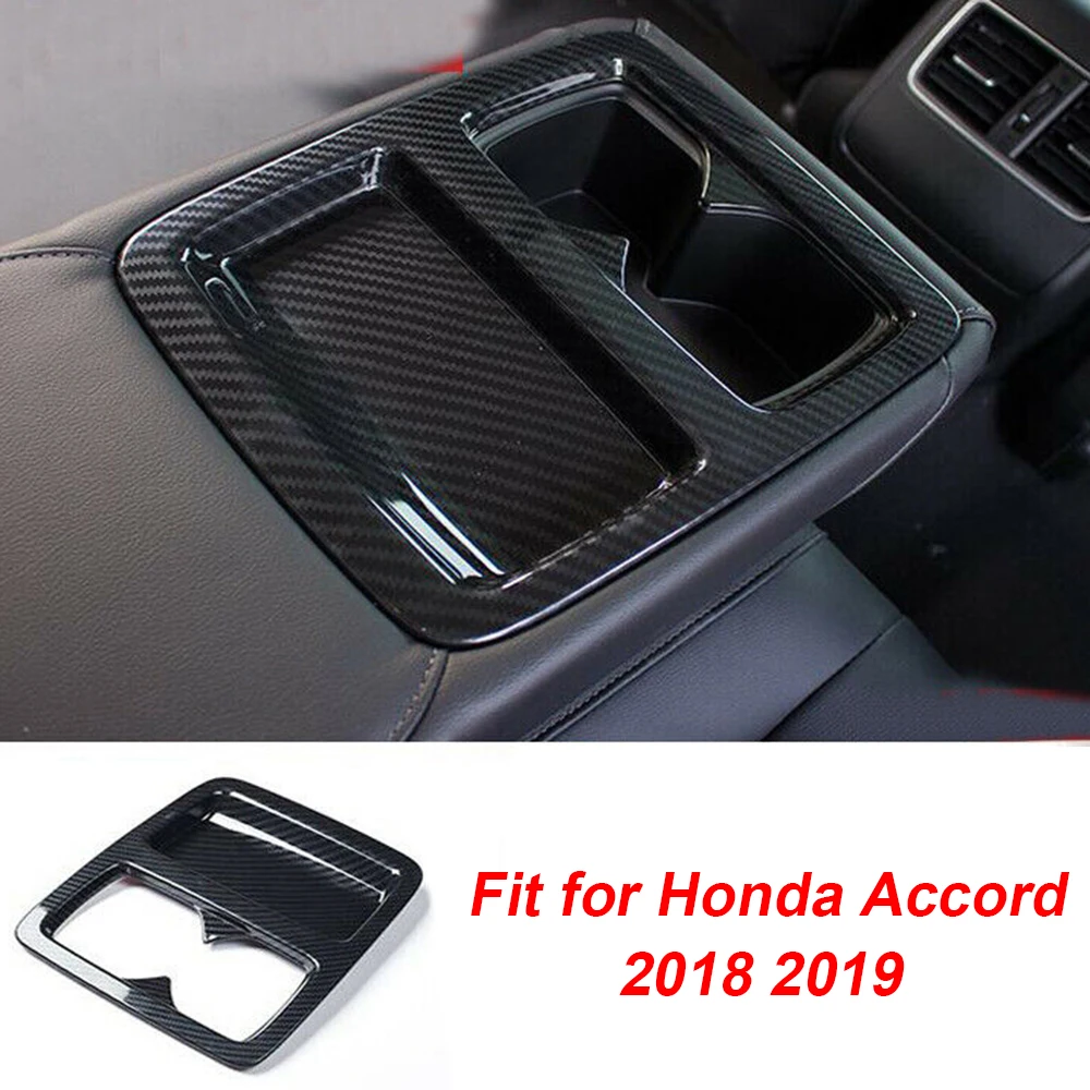 ABS Plastic Car Decorative Cover Sticker Trim For Honda Accord Car Seat Cup Holder Stickers Waterproof Auto parts