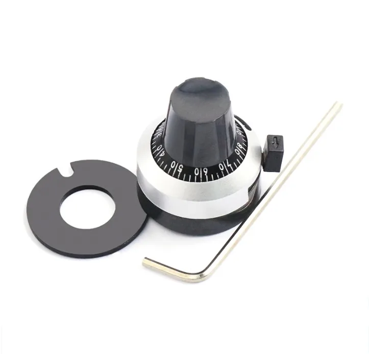 1PCS 3590S 6.35 mm precision scale knob potentiometer equipped with multi-turn | Электронные компоненты и