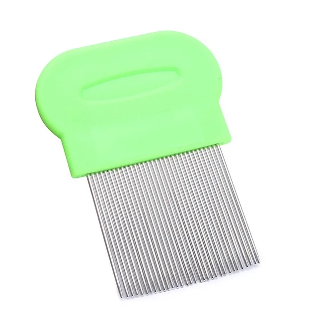 Pet Grate Combs Long Needle Shellfish Flea Stainless Steel Remove Lice Comb For Cats And Dogs Supplies Wholesale Para Perro Green