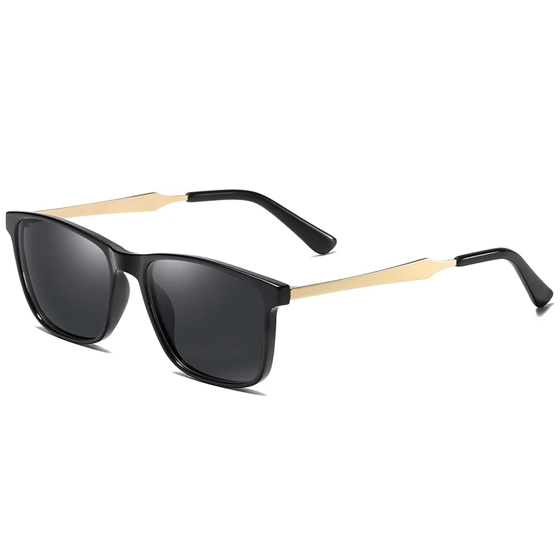 C2 Gold Black Pro Acme, новинка, фирменный дизайн, мужские солнцезащитные очки, поляризационные, Ретро стиль, квадратные, солнцезащитные очки, для вождения, для путешествий, zonnebril heren PC1331 - Цвет линз: C2 Gold Black