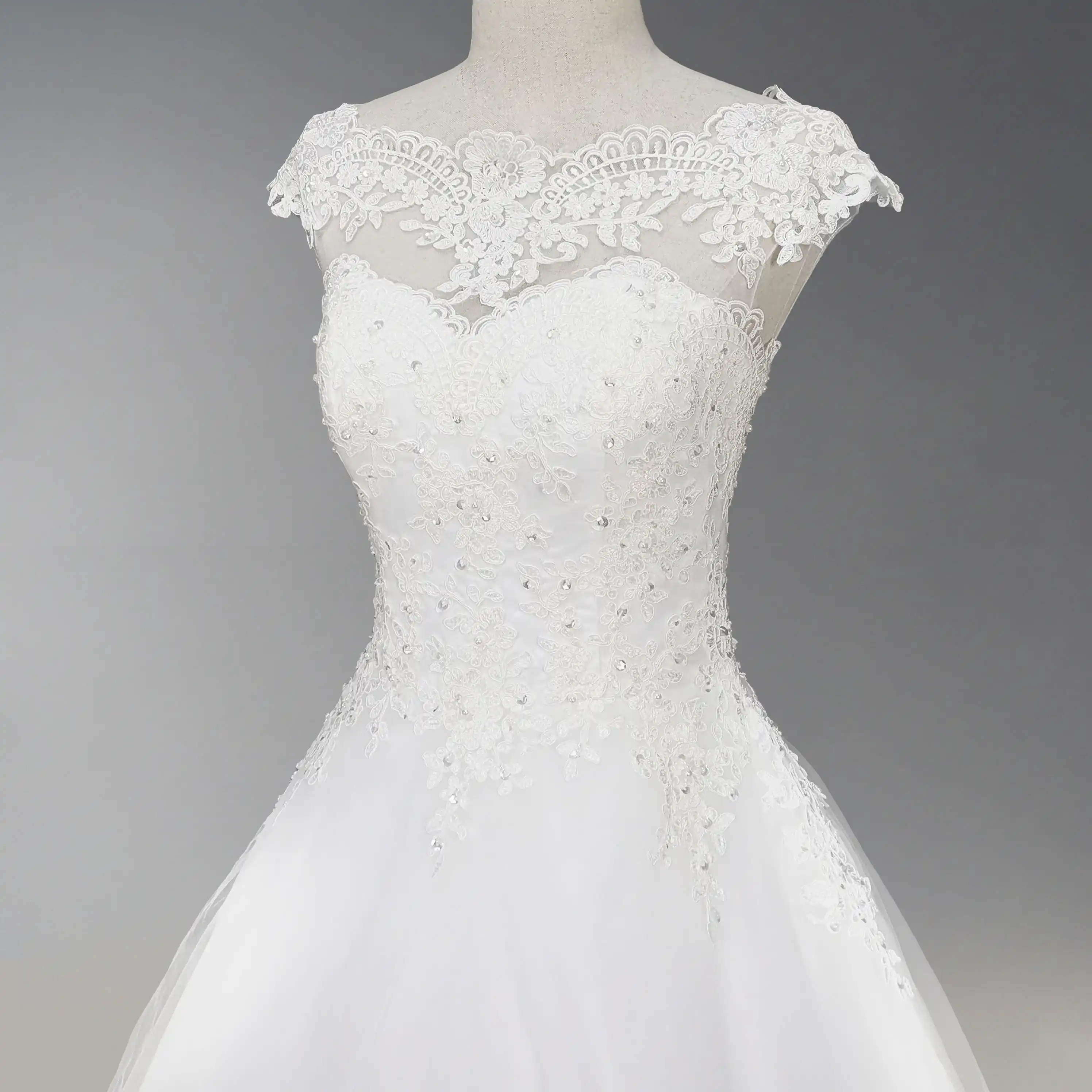 Ball Gown Sleeveless Bateau Lace Tulle Court Train Wedding Dresses Wedding Dresses Aliexpress