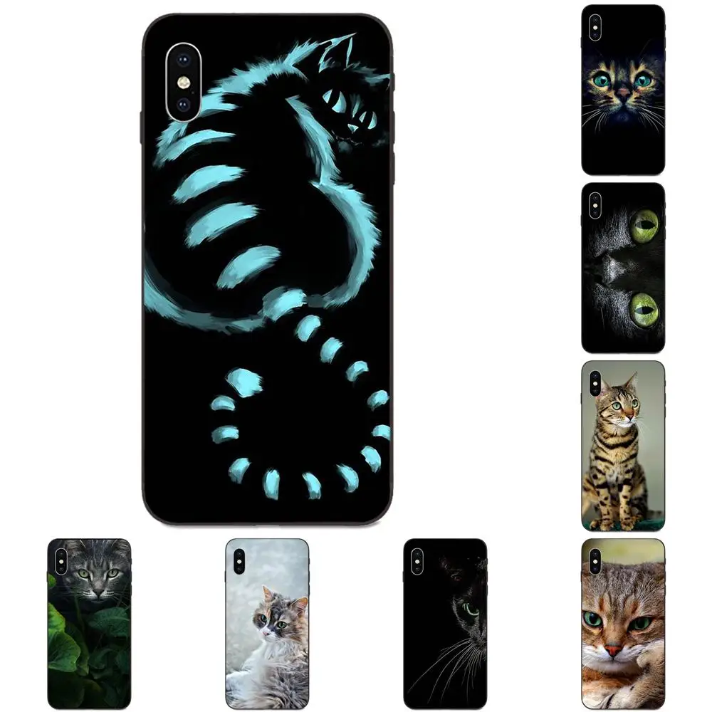 Высококачественный чехол для телефона Xiaomi Redmi Mi Note 2 3S 8 9 Lite SE Pro Green Eyes Cheshire Cat |