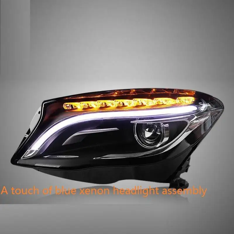 Number 6 Внешний Luces Led Para Автоаксессуары запчасти дневные ходовые огни освещение автомобиля фары 17 18 для Mercedes Benz GLA класс - Цвет: Number 6