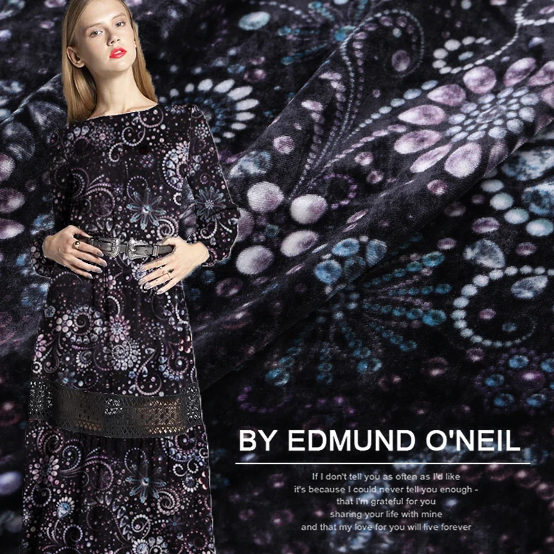 114 см Широкий шелковистый бархат метр бархатная шелковая ткань для платья осень зима вискоза ткань шелковая ткань