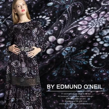 114 см Широкий шелковистый бархат метр бархатная шелковая ткань для платья осень зима вискоза ткань шелковая ткань