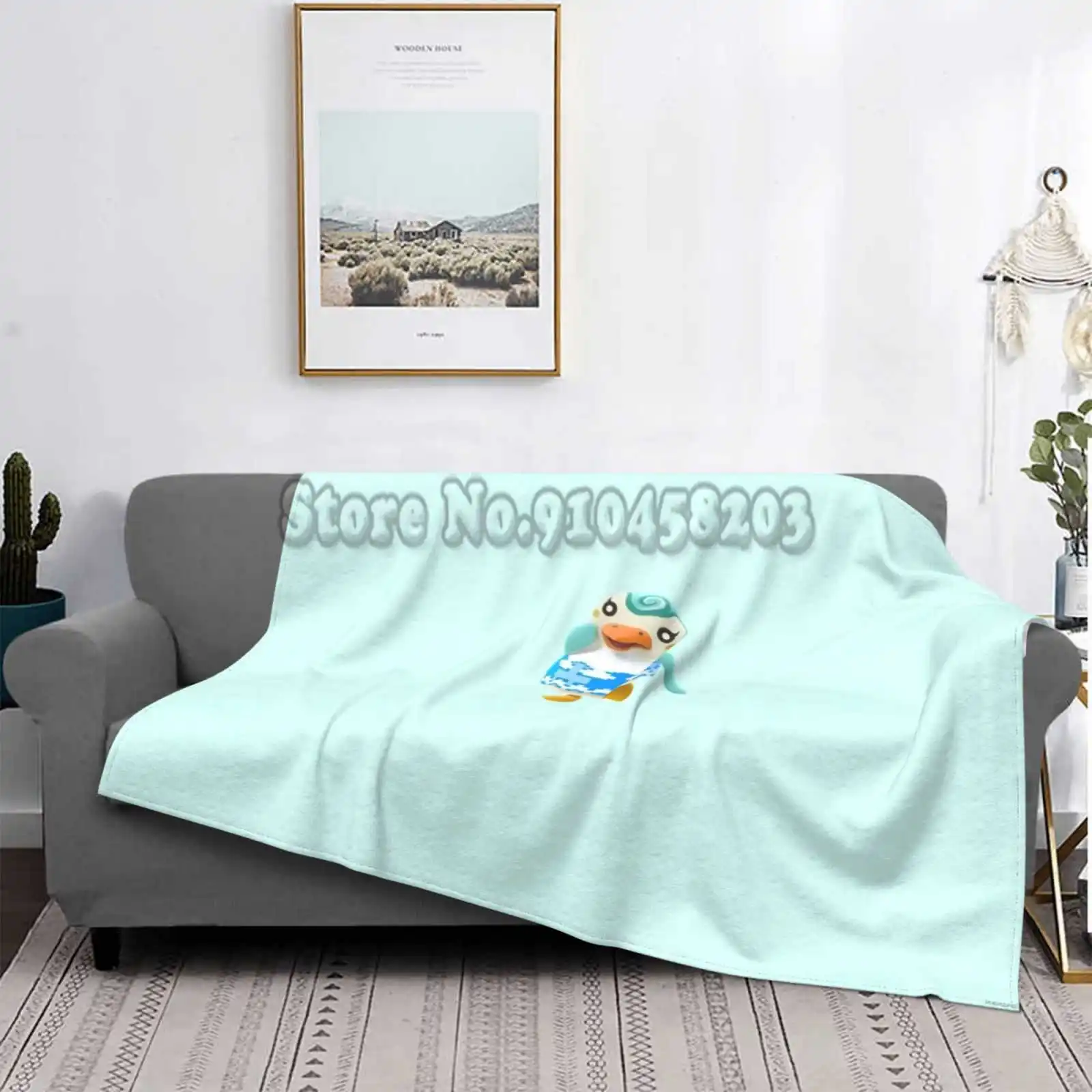 Sprinkle Throw And Blanket Custom Print Flannel Soft Penguin Animal | Дом и сад