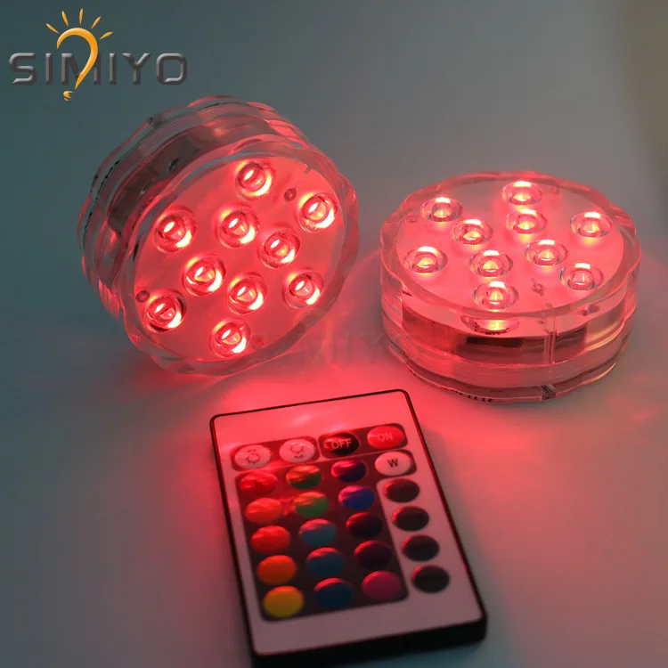 Currently Available LED Diving Knob Lamp LED Remote Control Large Diving Lamp Hall Aquarium Hookah LED Waterproof Knob Lamp