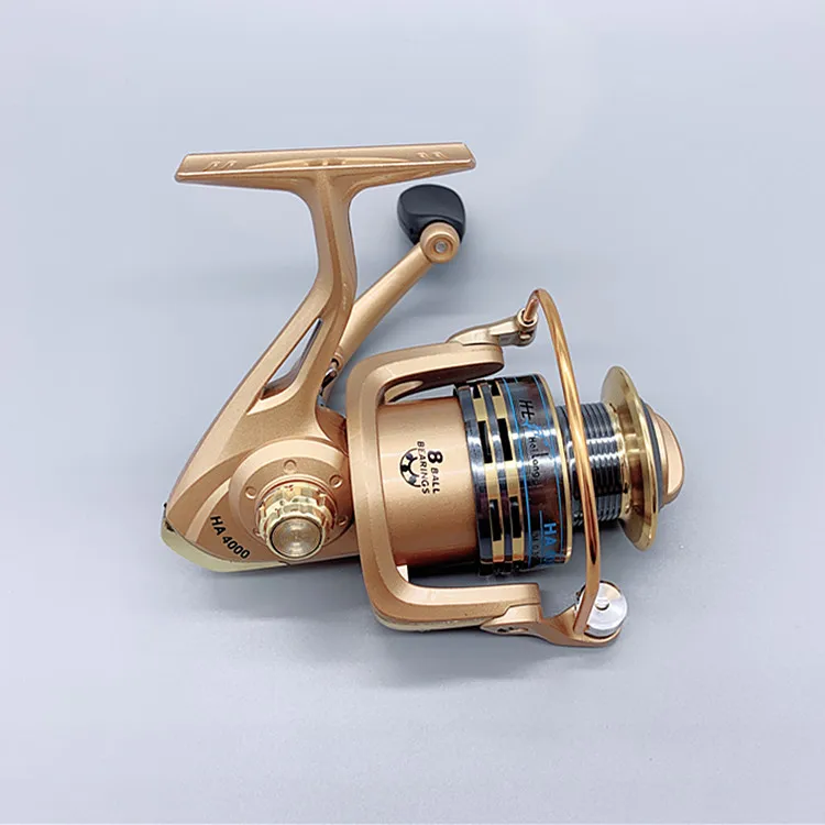 

Spinning Fishing reel 8bb Gold metal fishing reel 5.2:1 HA4000 HA5000 HA6000
