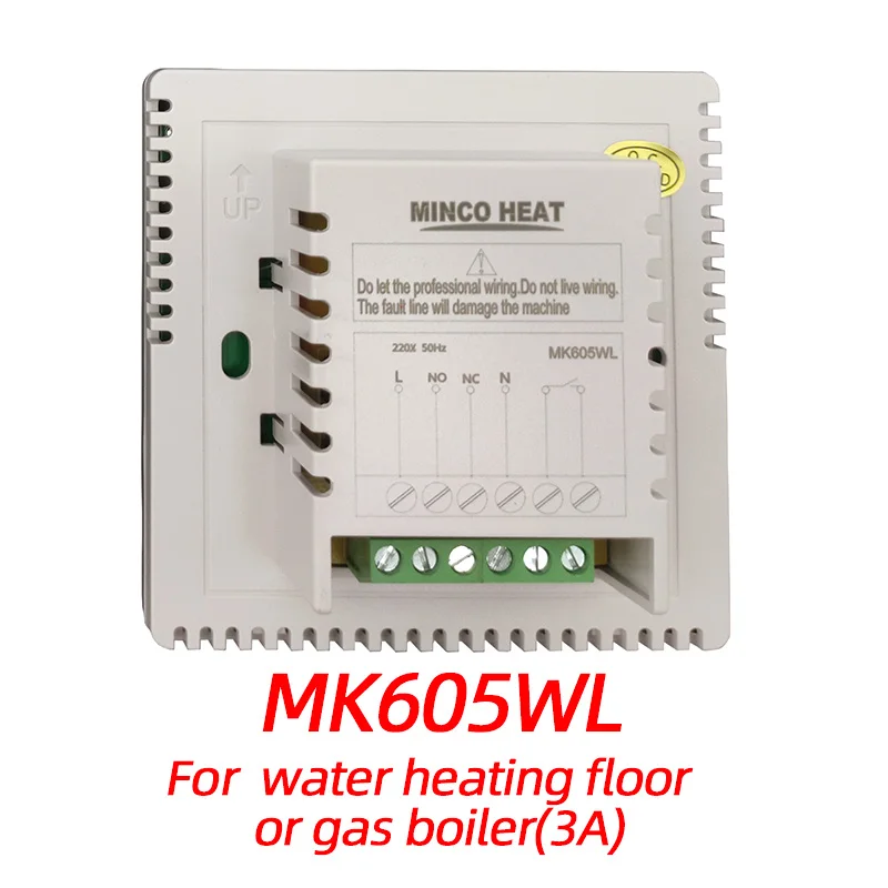 MK605 Minco Heat 3A 16A 25A Электрический или водный 230 в цифровой ЖК-дисплей Еженедельный программируемый терморегулятор для обогрева пола - Цвет: Gas Boiler 3A