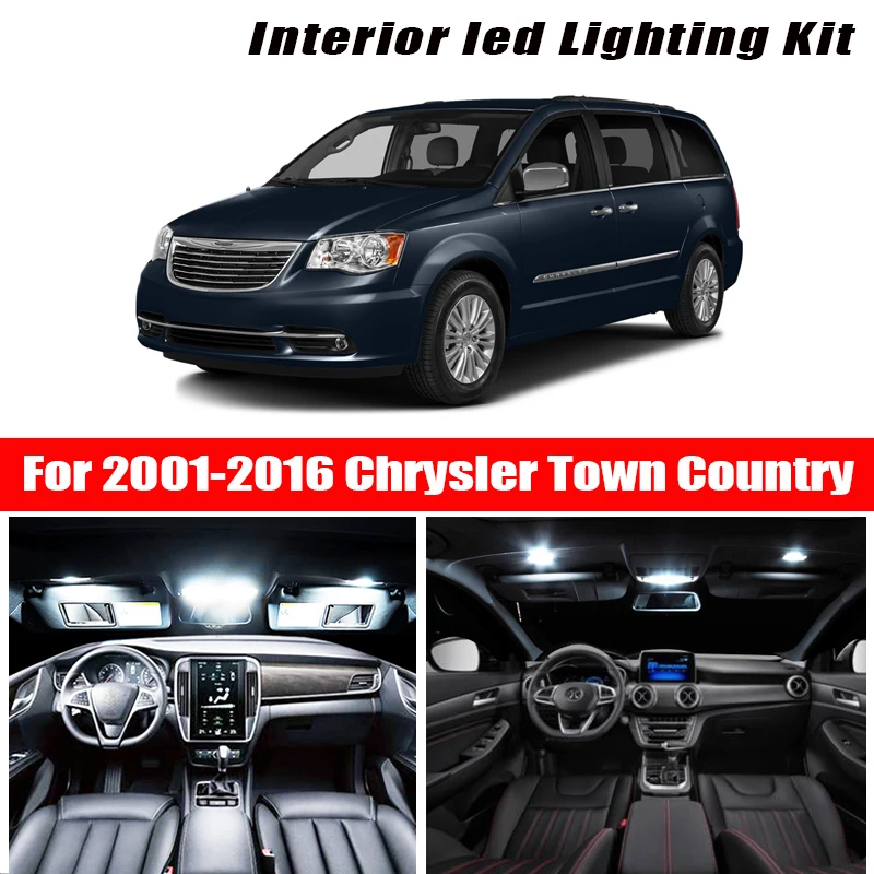 Для 2001 2016 Chrysler Town кантри белые автомобильные аксессуары Canbus без ошибок