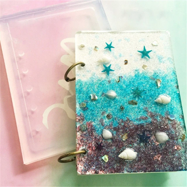 Molde de silicona para cubierta de cuaderno A4, A5, A6, A7, resina para  joyería, hecho a mano, moldes de resina epoxi DIY - AliExpress