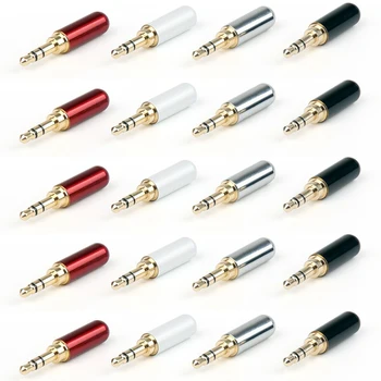 

Areyourshop 20PCS Copper 1/8 "3.5mm Stereo Male Plug Audio for Music Player Solder DIY