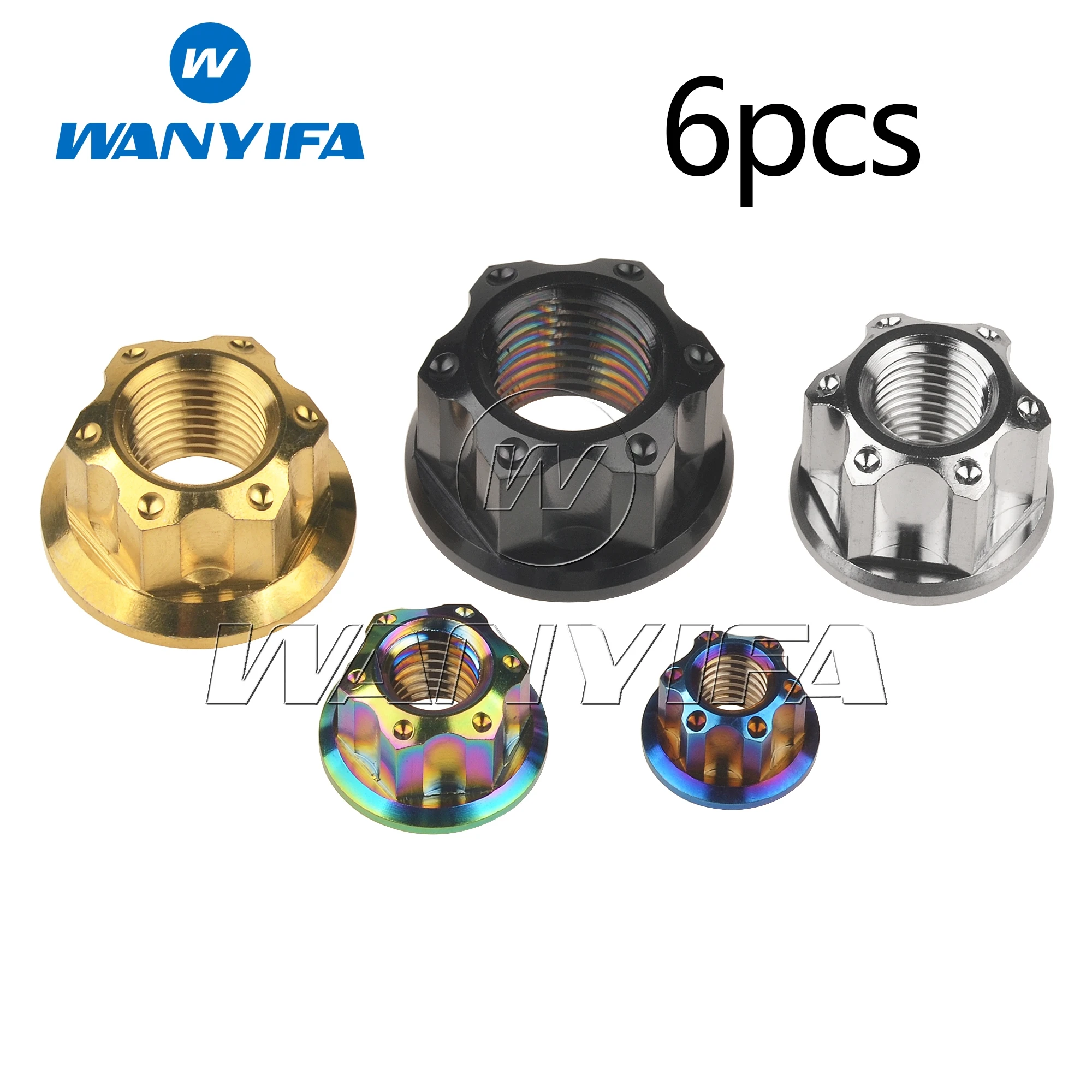 Шестигранные Гайки титановые Wanyifa M6/M8/M10/M12/M14/M16 Torx 6 шт. | Обустройство дома