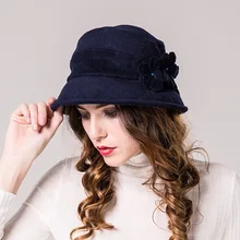 Зимняя теплая Рыбацкая шапка для мамы, удобная шерстяная шляпа, женская модная шерстяная шапка-ведро
